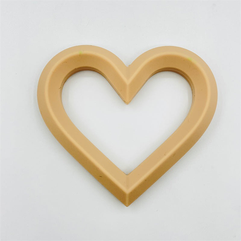 Wholesale 3PCS 71*80CM Silicone Heart Beads Teether